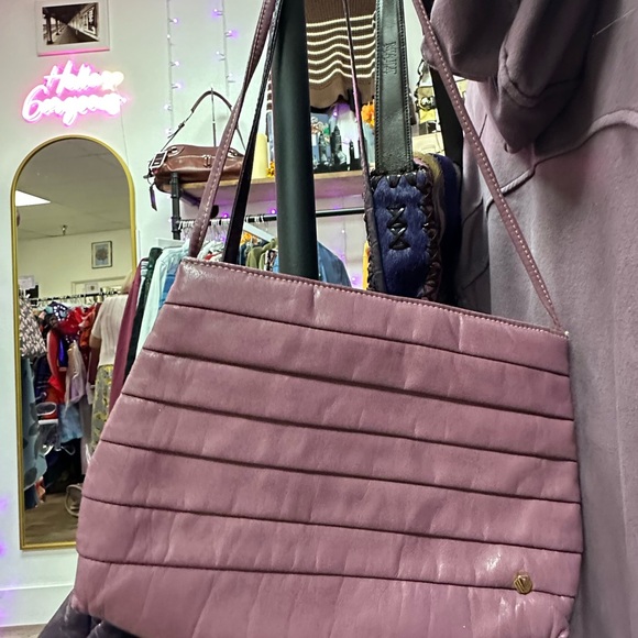 Vintage purple shoulder purse - Picture 2 of 2